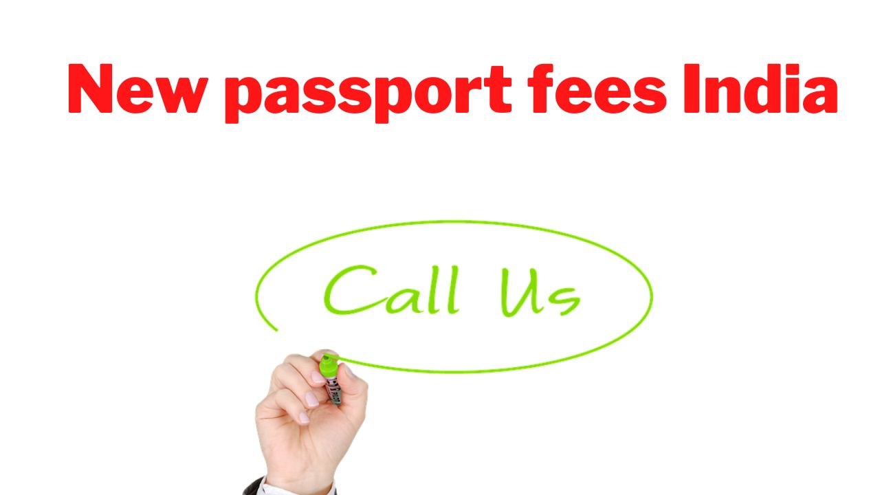 New passport fees India General Information