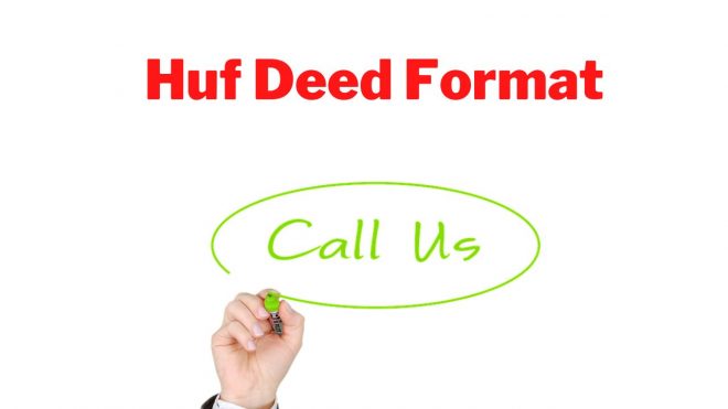 Huf Deed Format