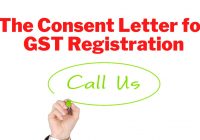 The Consent Letter for GST Registration